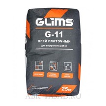 Клей плиточный Glims «G-11» для монтажа керамической плитки